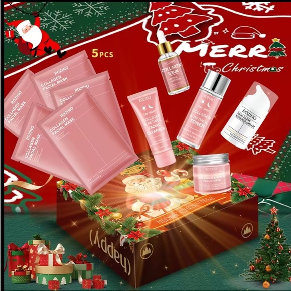 Collagen & Retinol Skincare Set - Pink - Picture 2 of 8